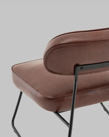 Кресло Kate new ткань экокожа бордово-коричневый Stool Group арт.УТ000041268