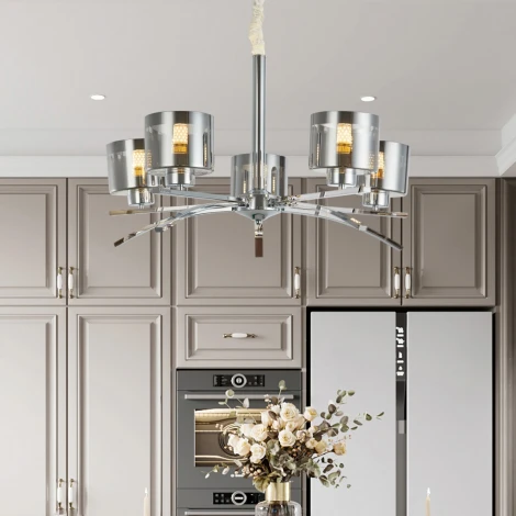 Подвесная люстра Arte Milano Neapolis-78207 278207/5 Ni (220V, на цепи)