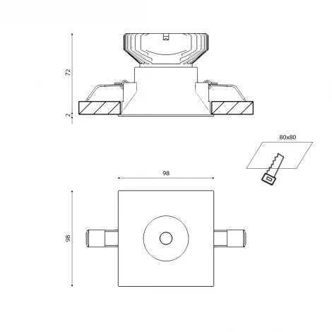 Встраиваемый точечный светильник Lumker COMBO 3 COMBO-34-WH (220V)