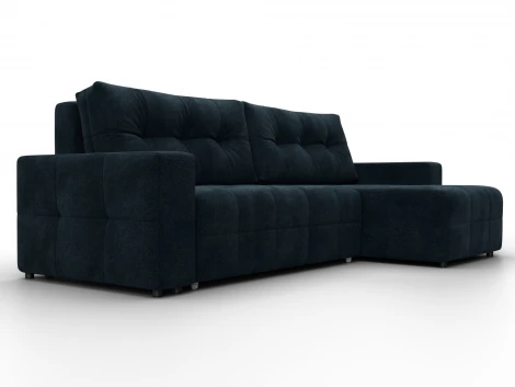 Диван угловой Лига-122 угол универсальный (ДСП,Брус,Велюр/Графит) Лига Диванов 137611