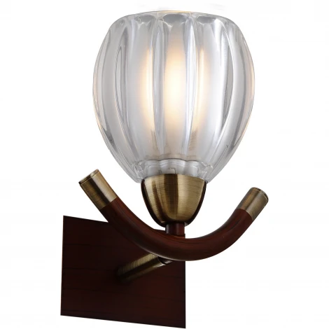 Бра N-Light 407 407-01-51ABWBB antique brass + walnut