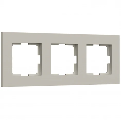 Рамка на 3 поста Slab (дымчатый софт) Werkel W0032917 (a071626)