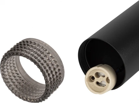 Подвесной светильник ЭРА PL18 BK/GR (220V, на проводе)