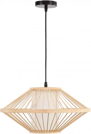 Подвесной светильник ST Luce Alma SL6241.533.01 Древесный/Белый E27 1*40W (220V, на проводе)