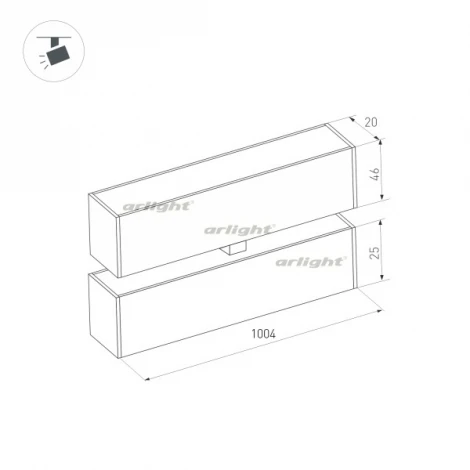 Трековый светильник магнитный Arlight 034242 (LED)