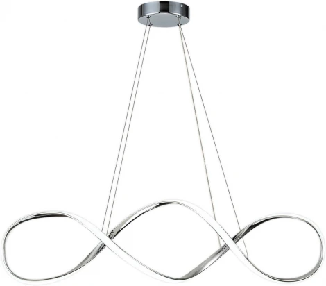 Подвесной светильник с таймером Escada Knot 10236/1 LED*60W Chrome 10236/1LED (220V, пульт управления, на тросе)