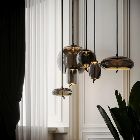 Подвесной светильник Loft It Knot 8135-B mini (LED, 220V, на проводе, круглые)