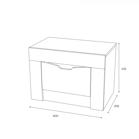 Тумба БТС прикроватная Леонардо