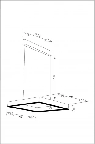 Подвесной светильник светодиодный V2450-PL Straight LED*32W (220V, на тросе)