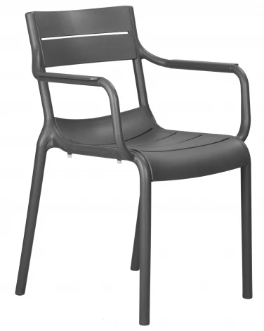 Набор 4 шт стул обеденный DOBRIN TIM ARM (темно-серый (GR-04))