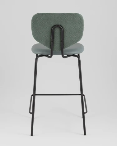 Стул полубарный Masey зеленый со светло-зеленой экокожей Stool Group арт.УТ000039584