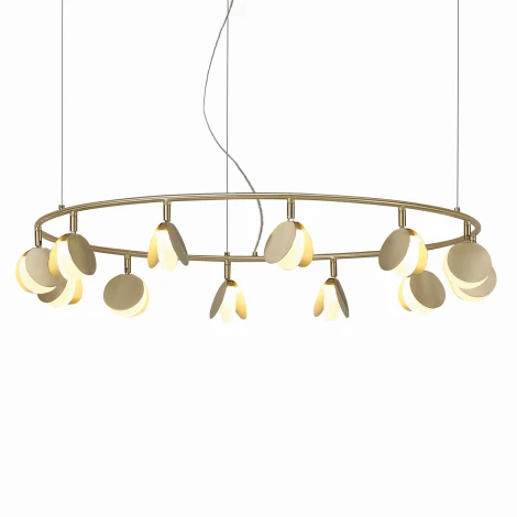 Подвесная люстра Mantra Shell 7355 (LED, 220V, подвески, на тросе)