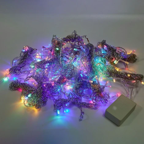 Занавес светодиодный, 3х3м. 192 светодиода, разноцветный свет Uniel ULD-C3030-192/DTA MULTI IP20