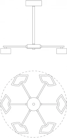 Потолочная люстра Moderli Hight V1140-6CL