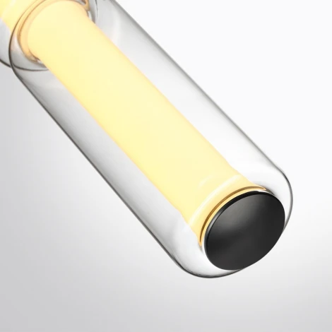 Подвесной светильник светодиодный Odeon Light Fau 6698/19L черный/металл/акрил/стекло IP20 LED 19W  3000K