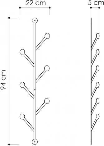 Вешалка для одежды LEVE METAL HANGER PONPON