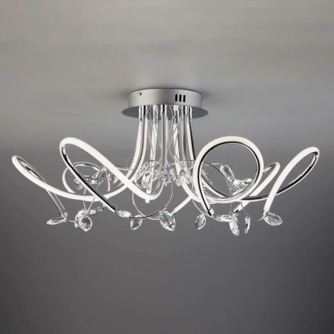 Потолочная люстра Eurosvet Irvine 90106/7 хром