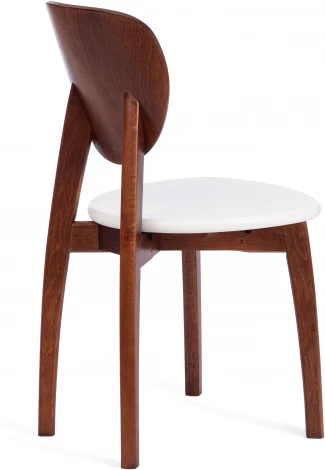 Обеденный стул Tetchair DIAMANTE (Бук/Коричневый,Белый)