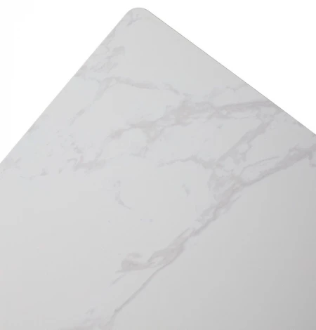 Стол ТИК ТАК 120 цвет Белый мрамор MATTE, керамика / Черный каркас M-City 64651