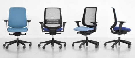 Кресло Light Up 230SFL Profim Ткань Evo EV-1 Пластик светло-серый