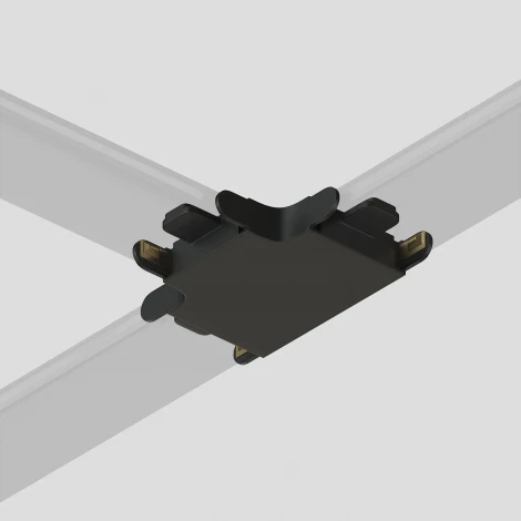 Соединитель Т-образный для треков Air, пластик, чёрный Denkirs Air Base TR5233-BK