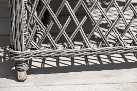 Обеденная группа плетеная на 4 персоны, цвет графит 4SIS Айриш AC4T-5-SET graphite