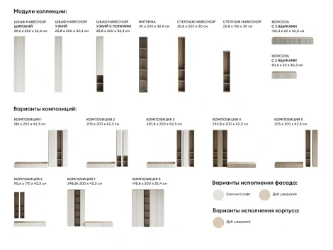 Стеллаж навесной Canto ОГОГО Обстановочка!