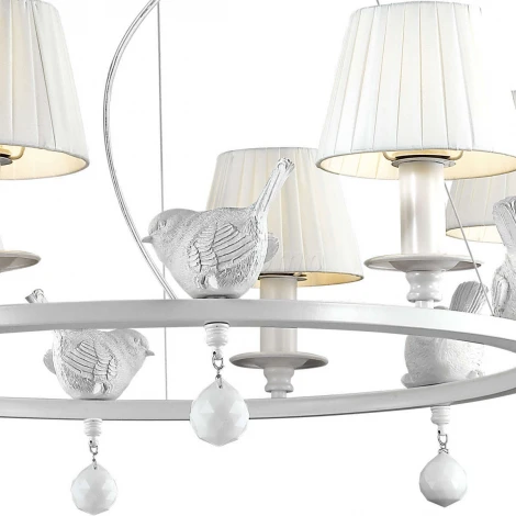 Подвесная люстра Favourite Vogel 1705-6P (220V, подвески, на тросе, птички)