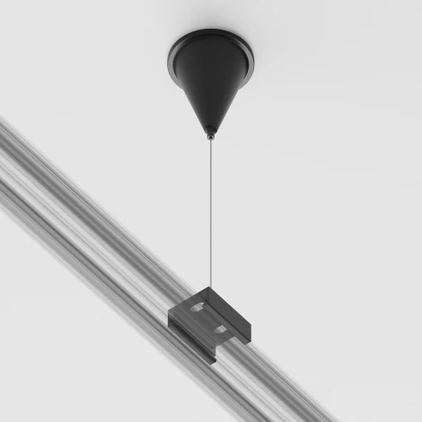 Подвес тросовый Trinity черный, 1шт (трехфазный) Maytoni Technical TRA005WS-31B (220V)