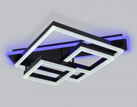 Потолочный светодиодный светильник с пультом Ambrella Acrylica Disk FA8533 (220V, умный дом - Smart Life)