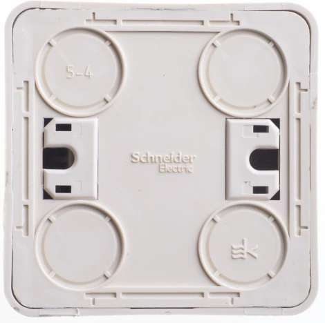 Выключатель накладной двухклавишный (кремовый) Systeme Electric BA10-002K