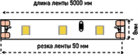 Светодиодная лента SWG SWG260 SWG260-12-6.3-WW-M