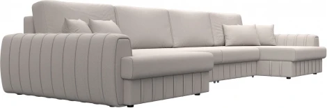 Диван П-образный Лига-057 НПБ Лонг Лига Диванов (Замша) арт.129344