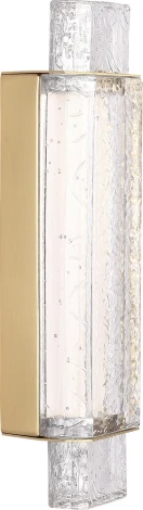 Настенный светильник ST Luce Eis SL6140.301.01 латунь/прозрачный LED 1*11W 3000K