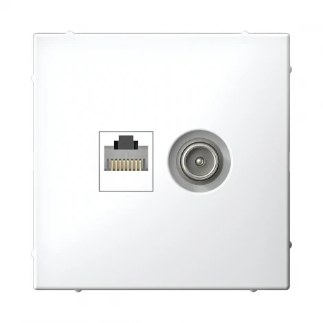 Розетка ТВ + Ethernet RJ-45 (белый) Systeme Electric GAL000189