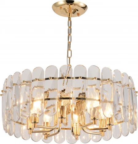 Подвесная люстра хрустальная Rivoli Janice 1044-308 (220V, на цепи)