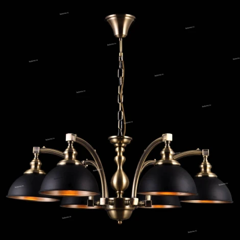 Люстра подвесная Natali Kovaltseva Versailles, 6 плафонов, бронза с черным