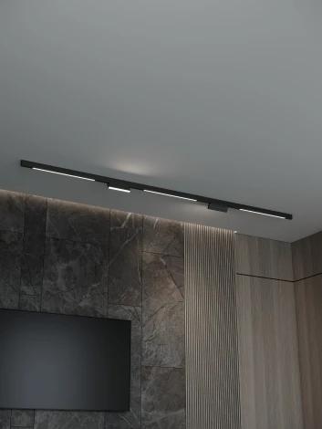 Трековая система в сборе магнитная накладная 48V 120W Hesby Lighting ElDeko HSBL_kompl_E006_NI3B4K