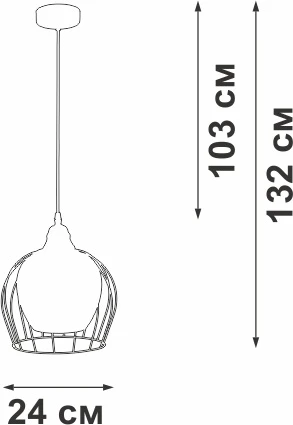 Подвесной светильник Vitaluce V2859-1/1S (220V, на проводе)