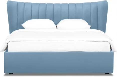 Кровать Queen Agata Lux ОГОГО (арт.636848), (Ткань/Голубой)