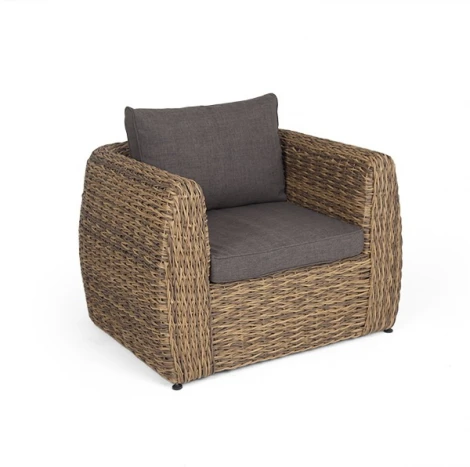 "Кальяри" кресло из искусственного ротанга (гиацинт), цвет соломенный 4SIS арт.УТ-00001979