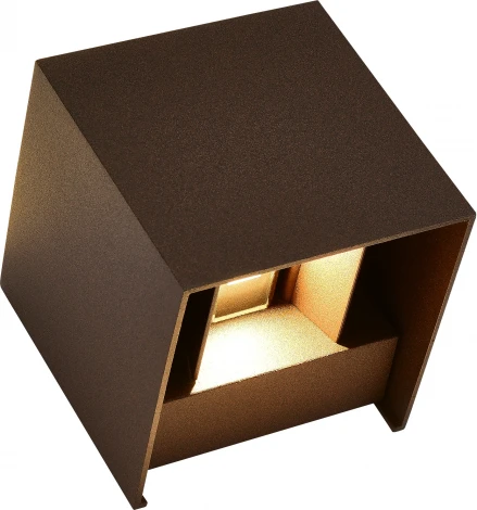 Настенный уличный светильник ST Luce Brik SL9513.601.01 кортен/кортен LED 1*10W 2700K BRIK