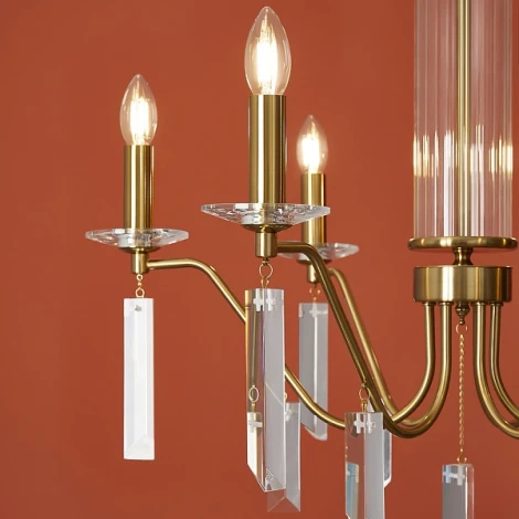 Подвесная люстра Freya Harvest FR2041PL-06BS (220V, подвески, на цепи)