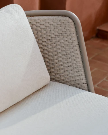 Уличное кресло Sedalis из алюминия и серо-коричневой веревки La Forma (ex Julia Grup) арт.251569