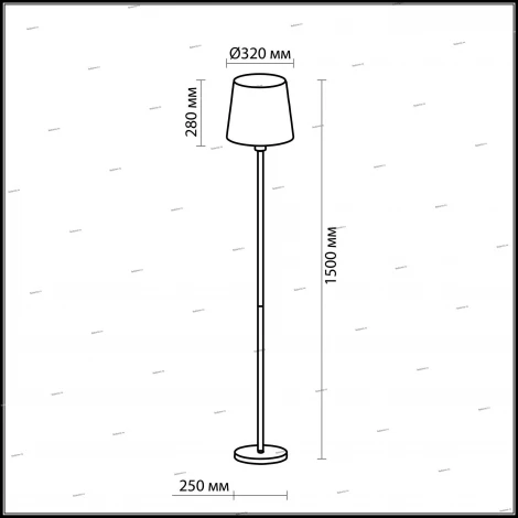 Торшер Odeon Light Glen 2266/1F