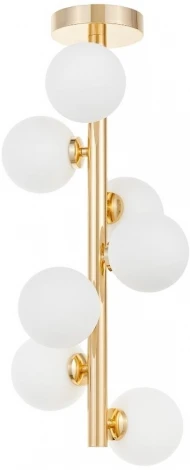 Потолочная люстра на штанге Lumina Deco LDC 6033-7 F.GD (220V, шар, шарики)