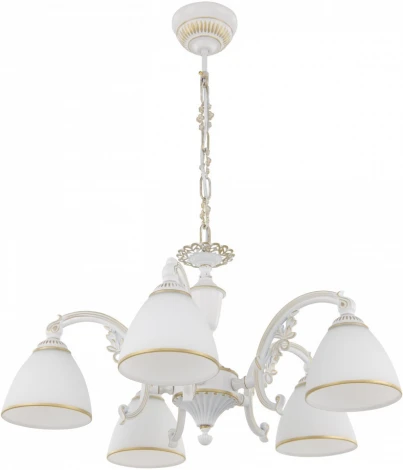 Подвесная люстра Arte Milano AM341837 341837/5 WT+G (220V, на цепи)