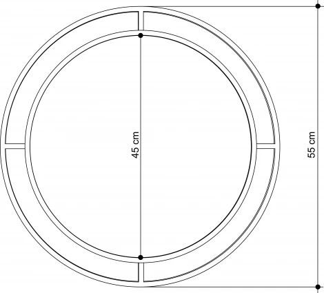 Настенное зеркало LEVE BUBBLE MIRROR LEV01009