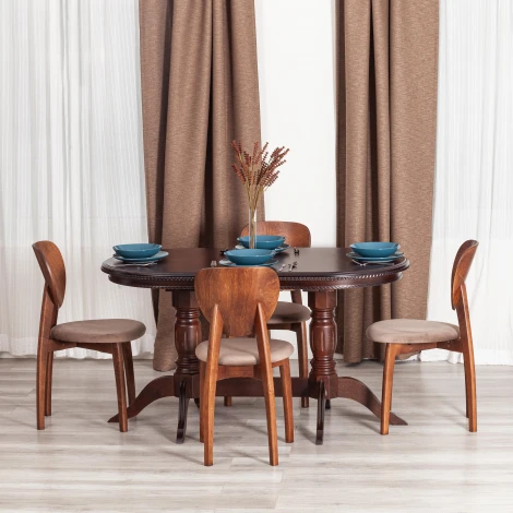 Обеденный стул Tetchair DIAMANTE (Бук/Коричневый)