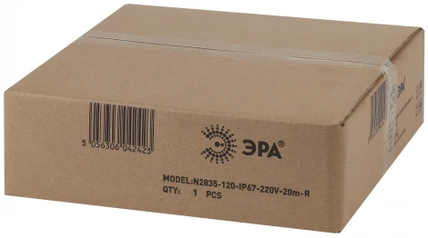 Гибкий неон 220V 20м красный ЭРА N2835-120-IP67-220V-20m-R